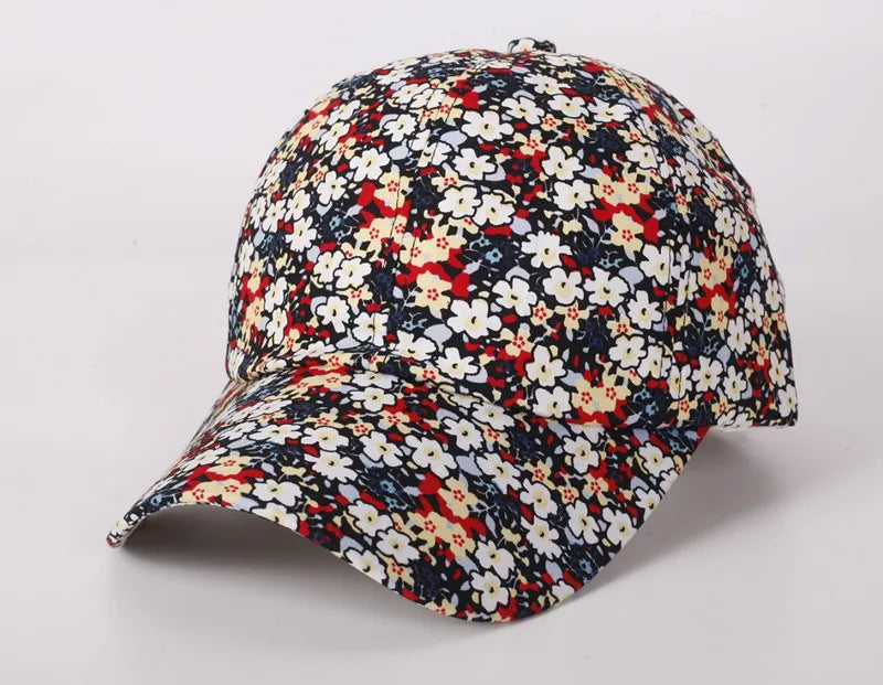 Casquette Baseball Imprime Floral Rose Femme Protection Solaire | MDN Store 25
