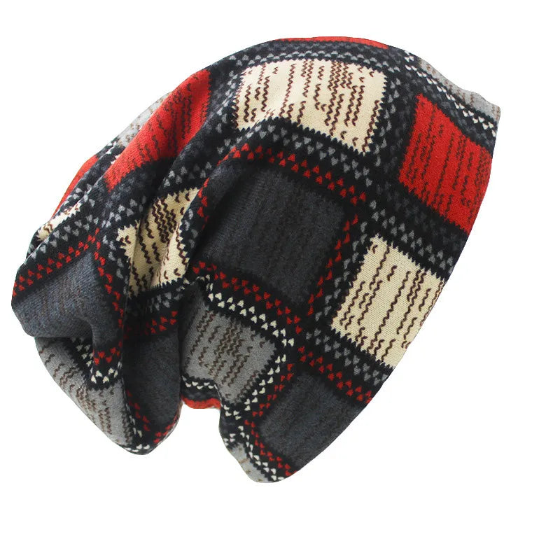 Bonnet Plaid Contrasté Mixte | MDN Store
