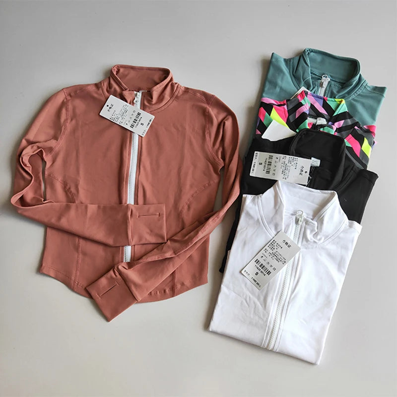 Veste Sport Femme Manches Longues Zippée - Sweat Fitness Running Yoga | MDN Store
