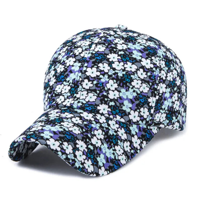 Casquette Baseball Imprime Floral Rose Femme Protection Solaire | MDN Store 25