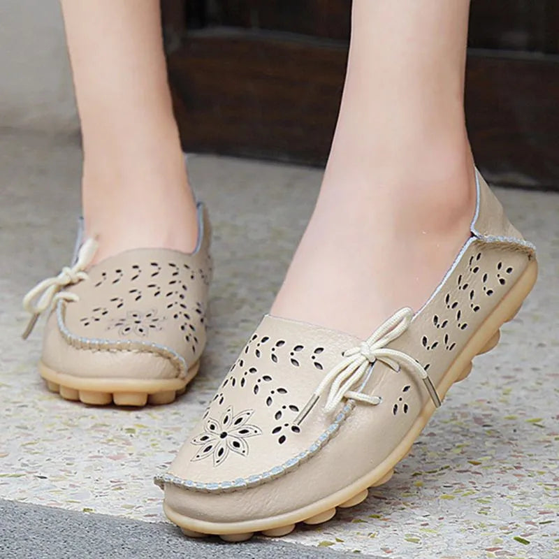 Ballerines Cuir Véritable Confort Femme | MDN Store