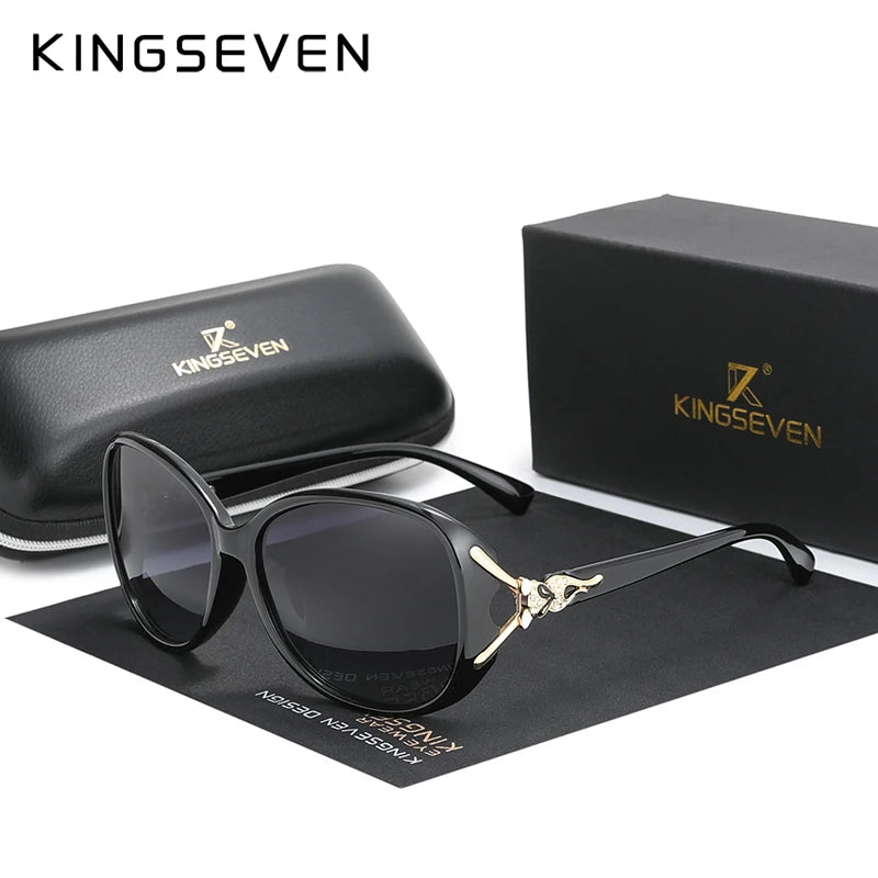 KINGSEVEN Lunettes de Soleil Polarisées Femme Papillon Rétro UV400 | MDN Store 25