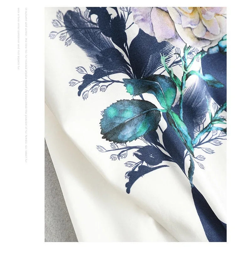 Blouse Fleurie Femme Manches Chauve-Souris Grande Taille | MDN Store 25