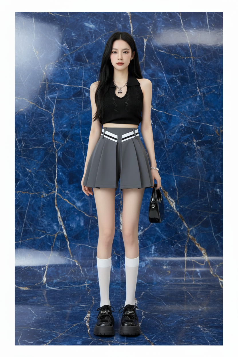 Short Femme Décontracté Taille Haute Jambes Larges | MDN Store