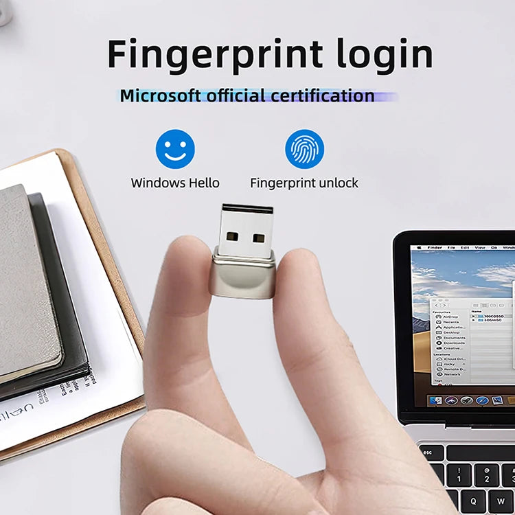 Lecteur Empreinte Digitale USB Biométrique Windows Hello Sécurité PC | MDN Store