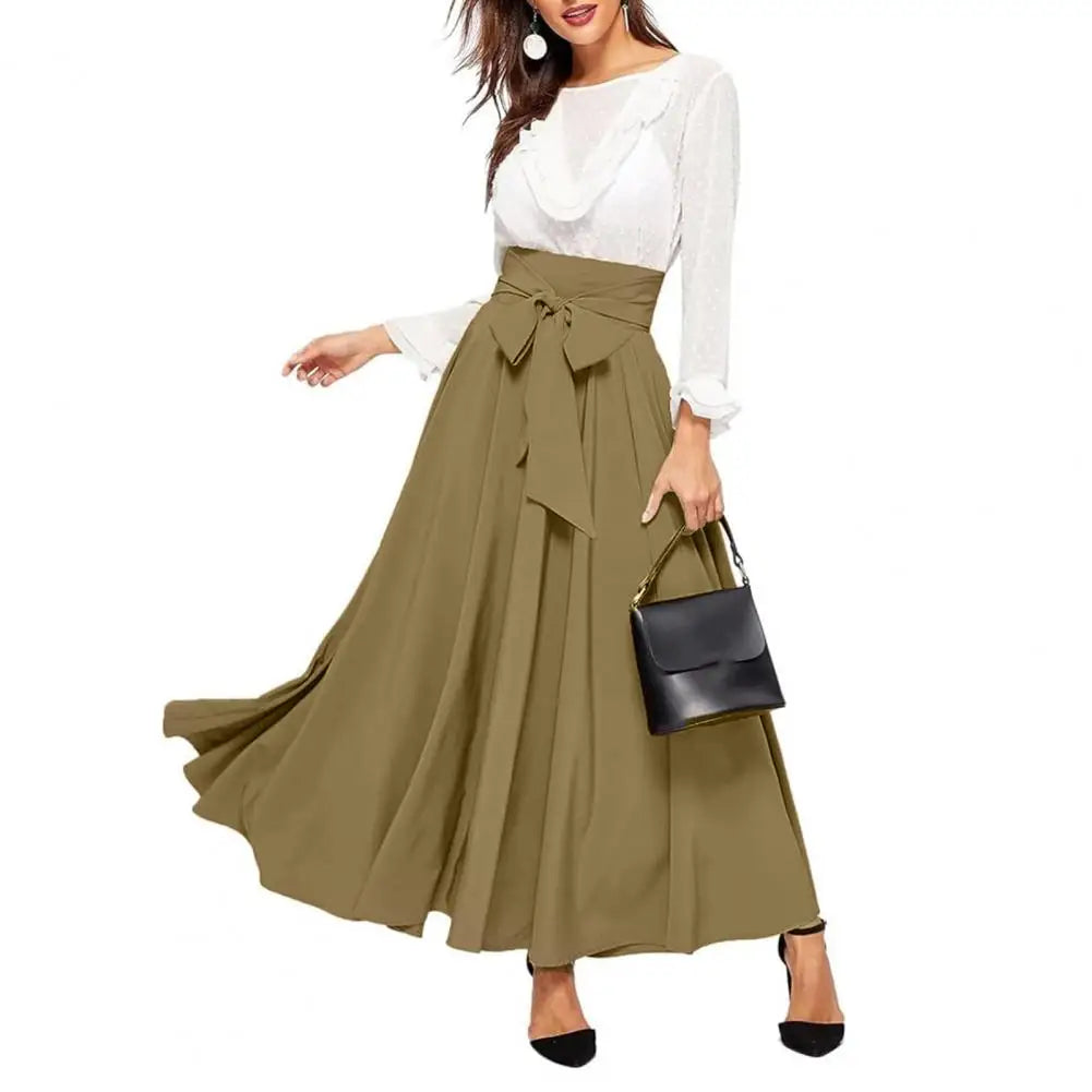 Jupe Longue Femme Taille Haute Élégante - photo 4 | MDN Store