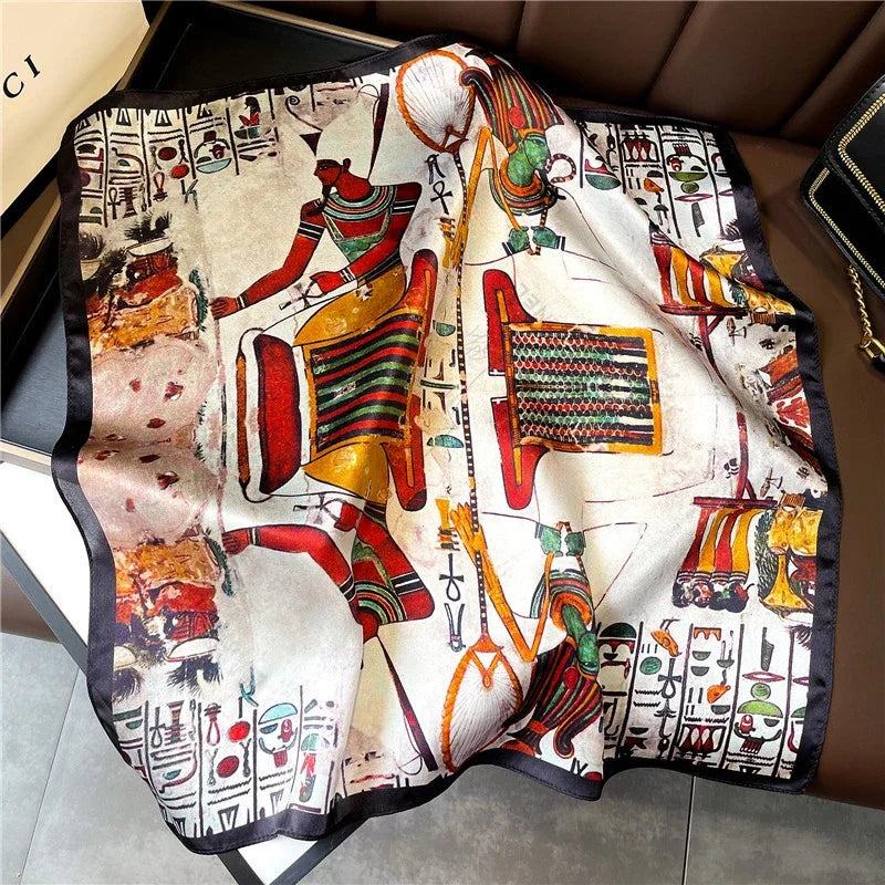 Foulard Carré Soie Naturelle 100% 53cm Femme | MDN Store