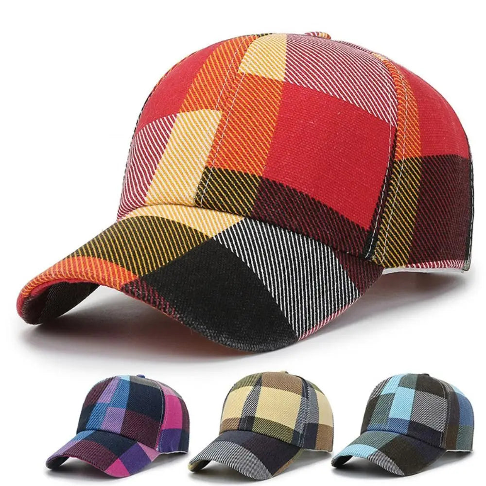 Casquette Baseball Carreaux Rouge | MDN Store