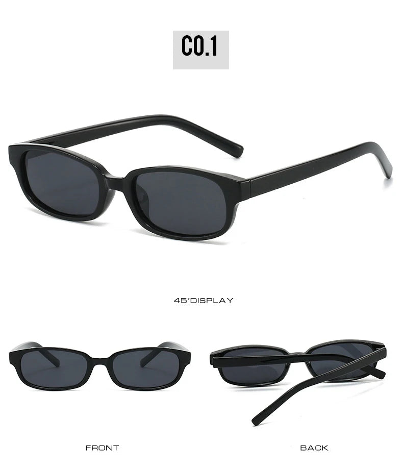 Lunettes de Soleil Polarisées Rectangulaires UV400 - Style Punk Moderne | MDN