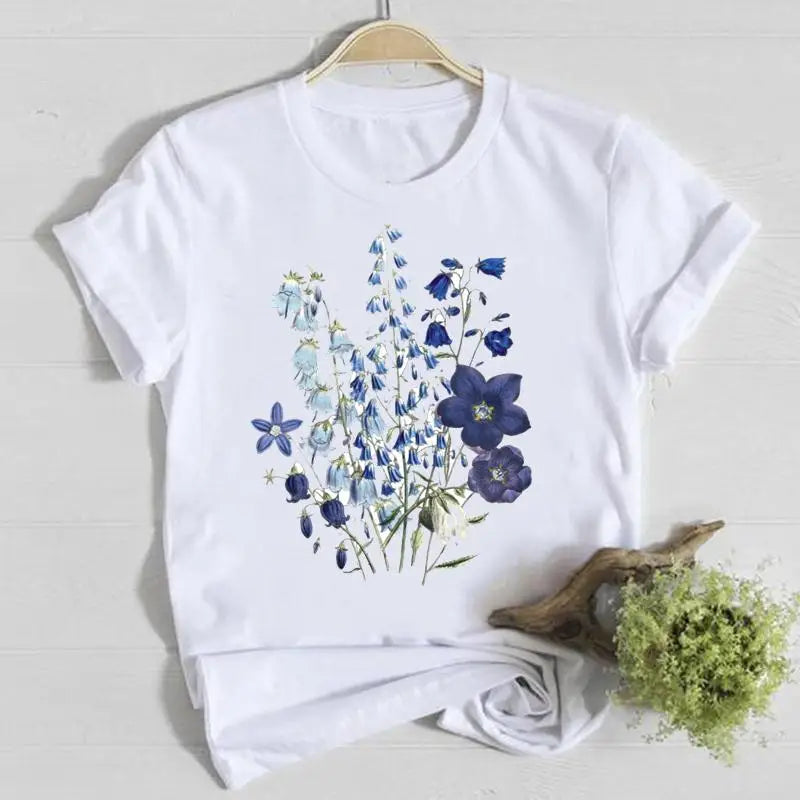 T-shirt Fleurs Printemps Graphique Femme | MDN