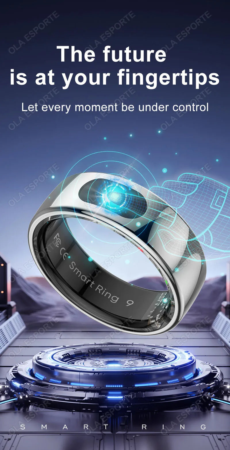 Bague Connectée Smart Ring Santé Température Étanche 5ATM | MDN Store