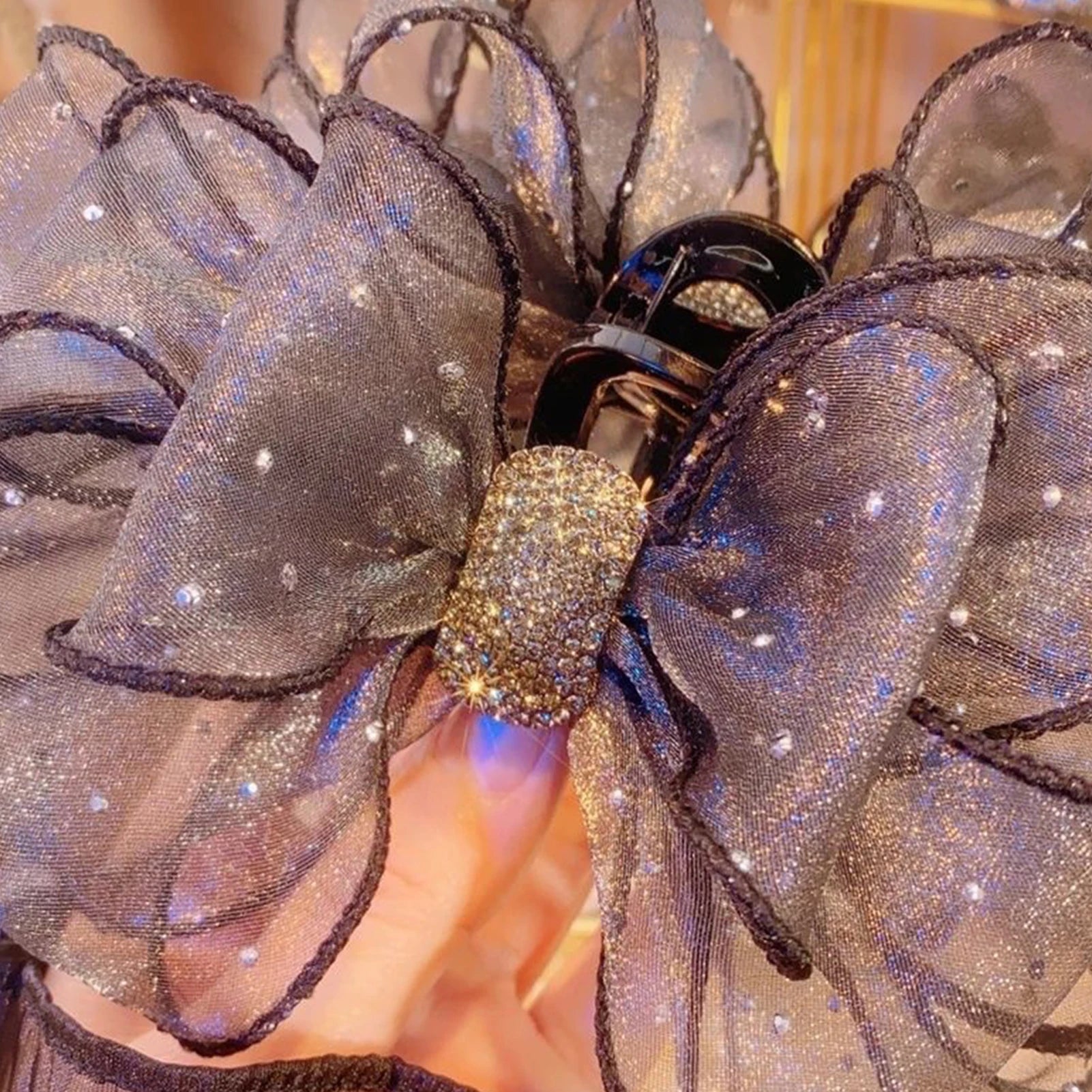 Pince Cheveux Nœud Diamant Strass | MDN Store