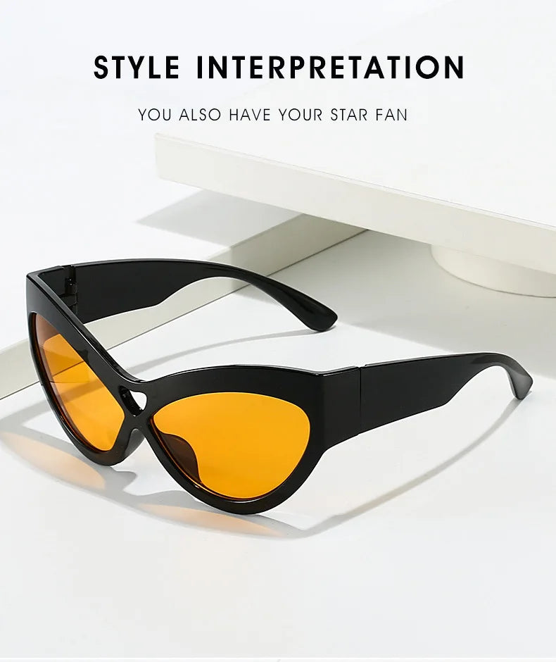 Lunettes Soleil Cat Eye Papillon Y2K | MDN Store