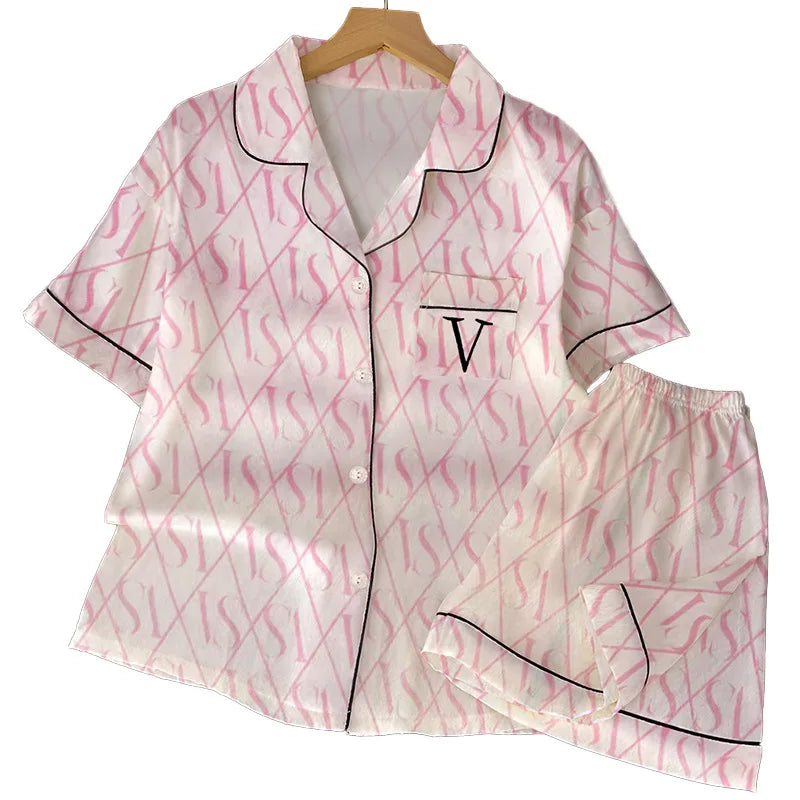 Pyjama Soie Glacée Court Été | MDN