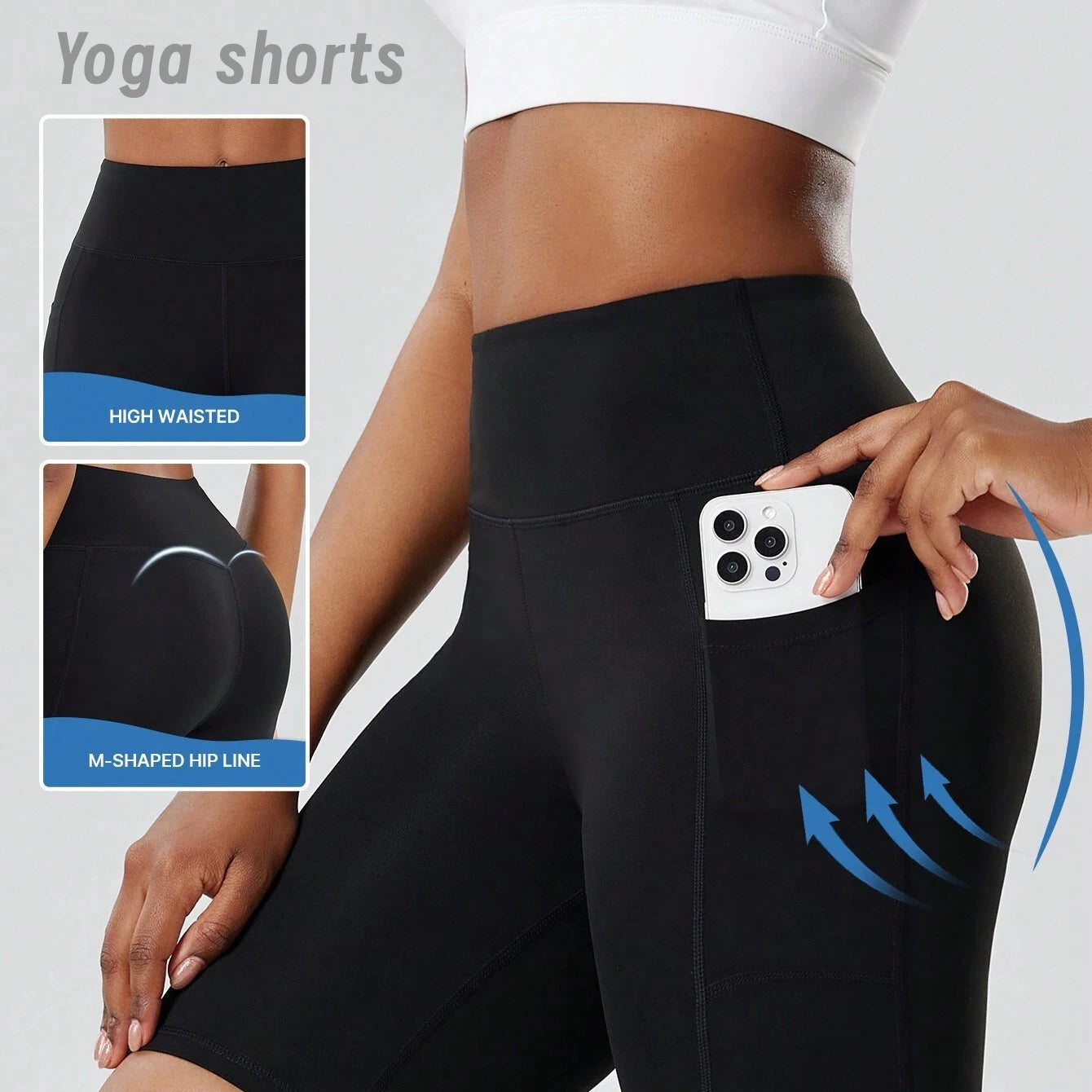Short Sport Femme Taille Haute Slim | MDN Store 25