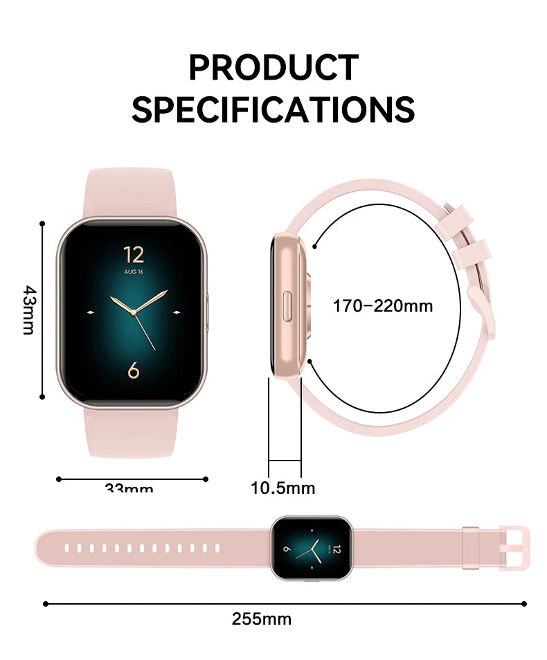 Montre Connectée 1.75" Assistant IA Appels BT IP68 | MDN