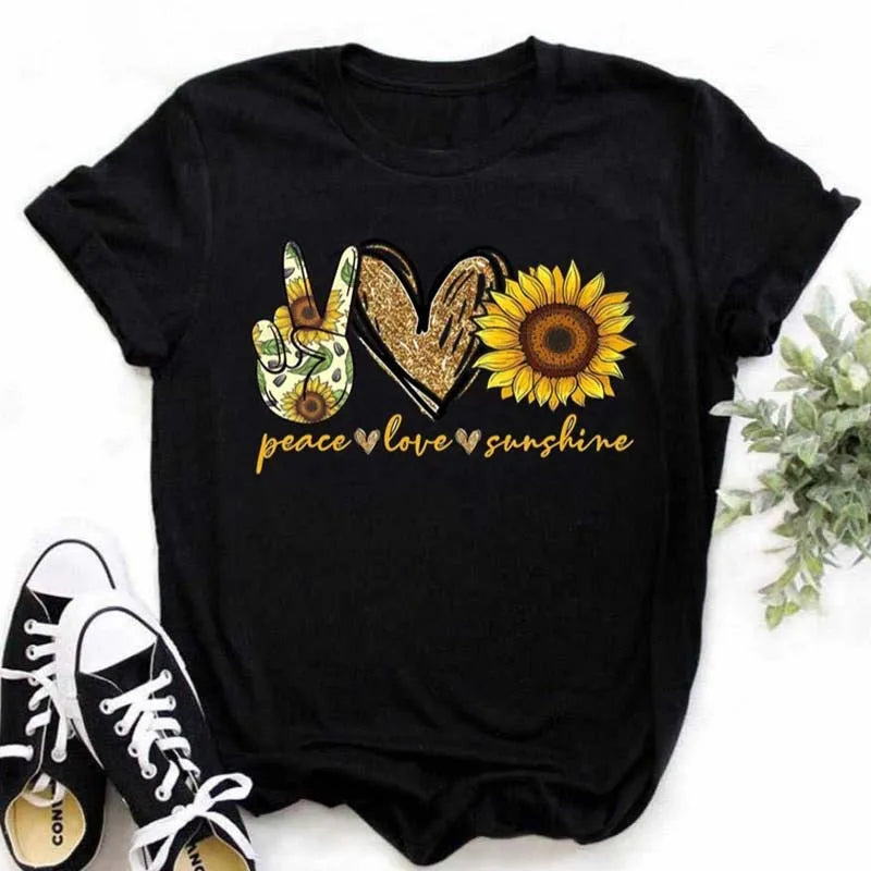 T-shirt Coton Tournesol Papillon Oversize | MDN