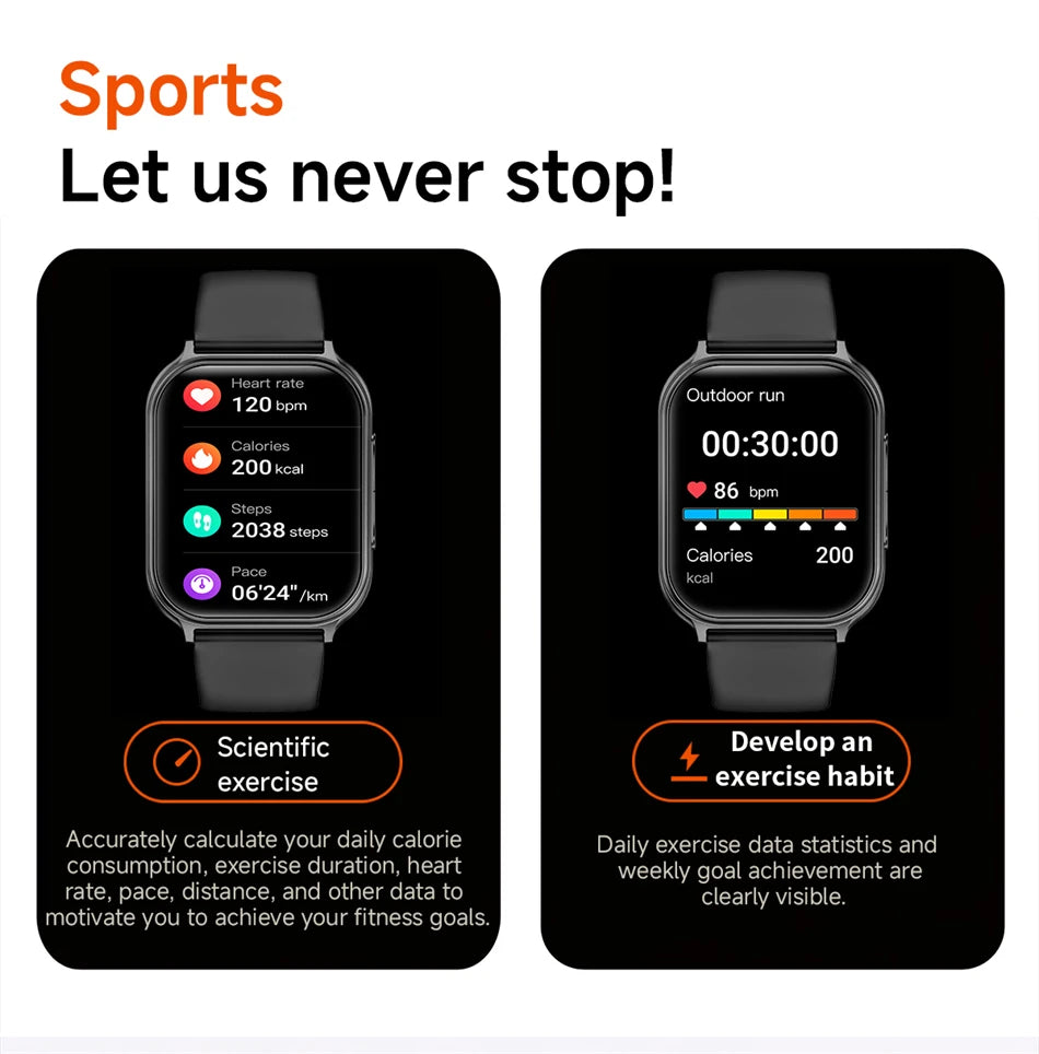 Montre Connectée GPS 1.83" Acier 700mAh IP68 | MDN