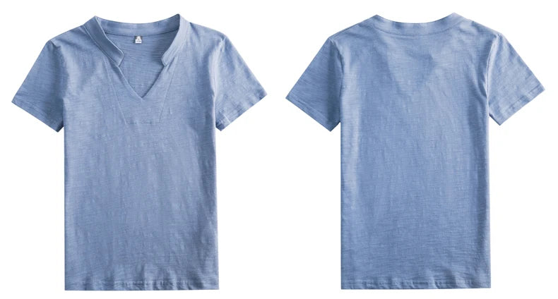 T-shirt Col V Coton Bambou Femme | MDN