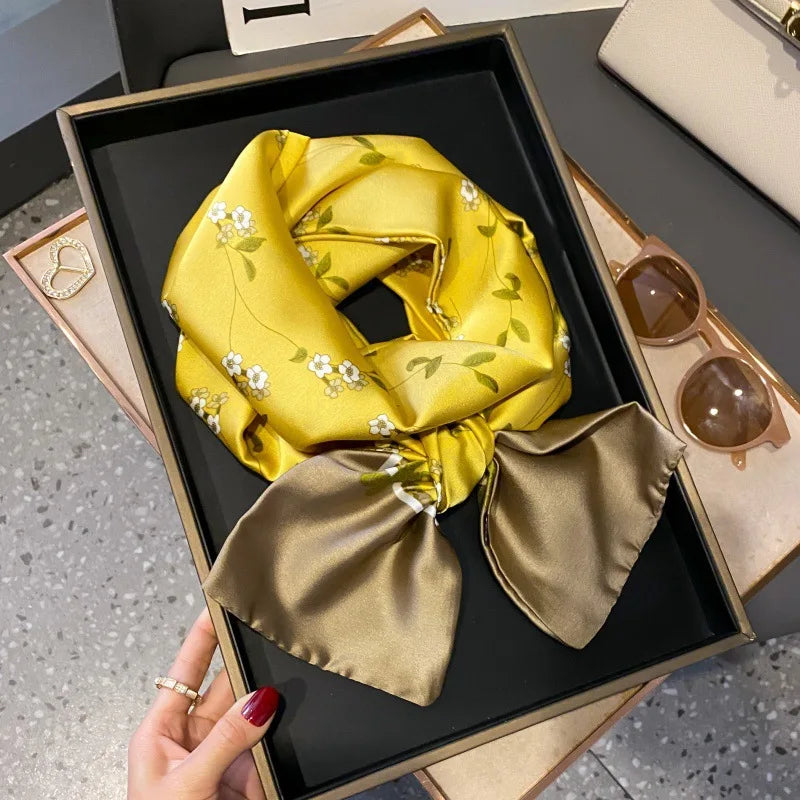 Foulard Soie Long Étroit Femme Cravate | MDN Store