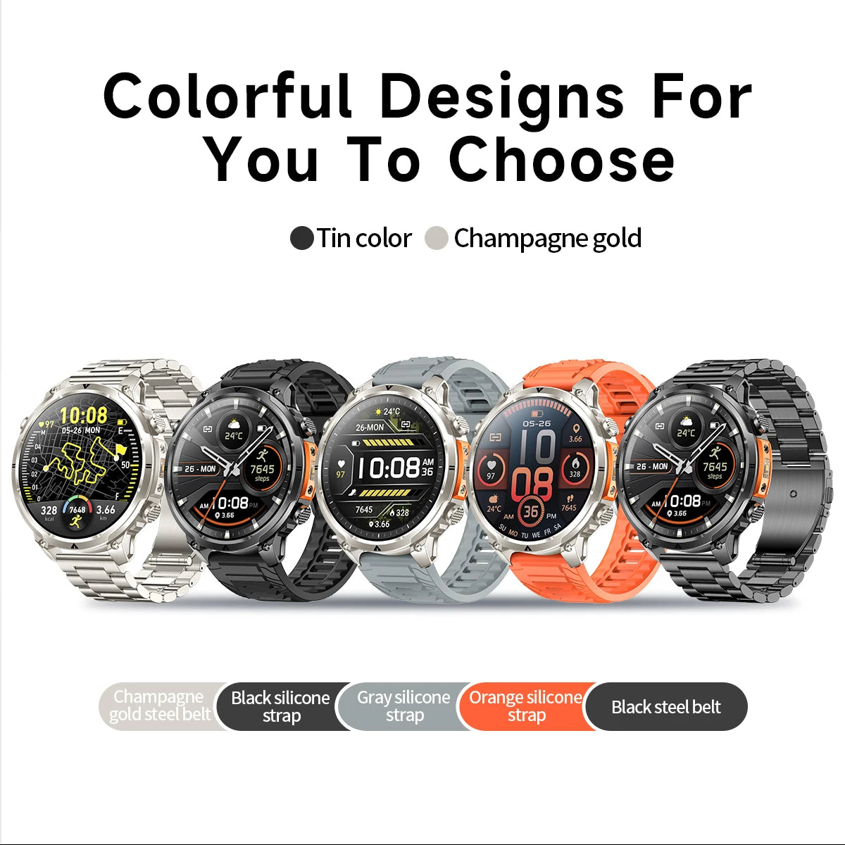 Montre GPS Militaire 1.7" 720mAh Lampe LED IP68 | MDN Store