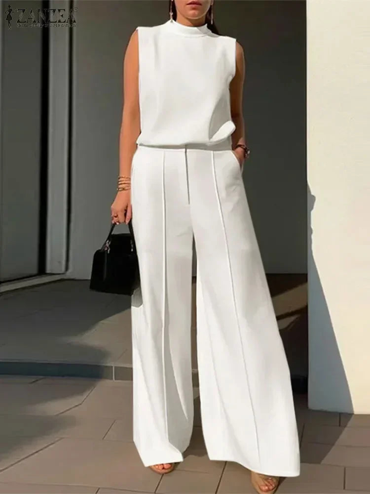 Ensemble Débardeur & Pantalon Large Minimaliste Kaki | MDN Store