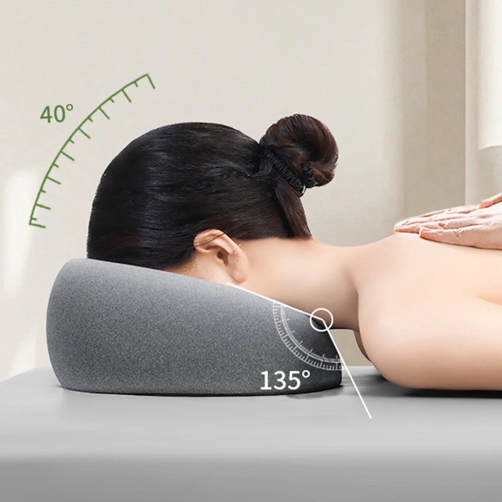 Oreiller Visage Vers le Bas Mousse Memoire Ergonomique Massage | MDN Store 25