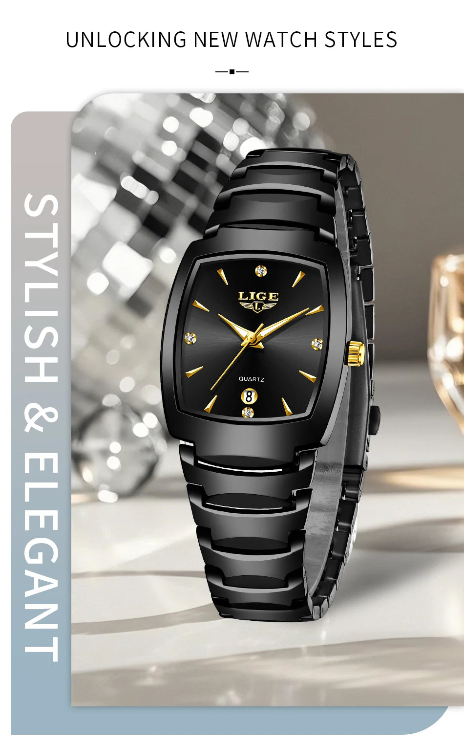 Montre Femme LIGE Business Acier Inoxydable | MDN Store