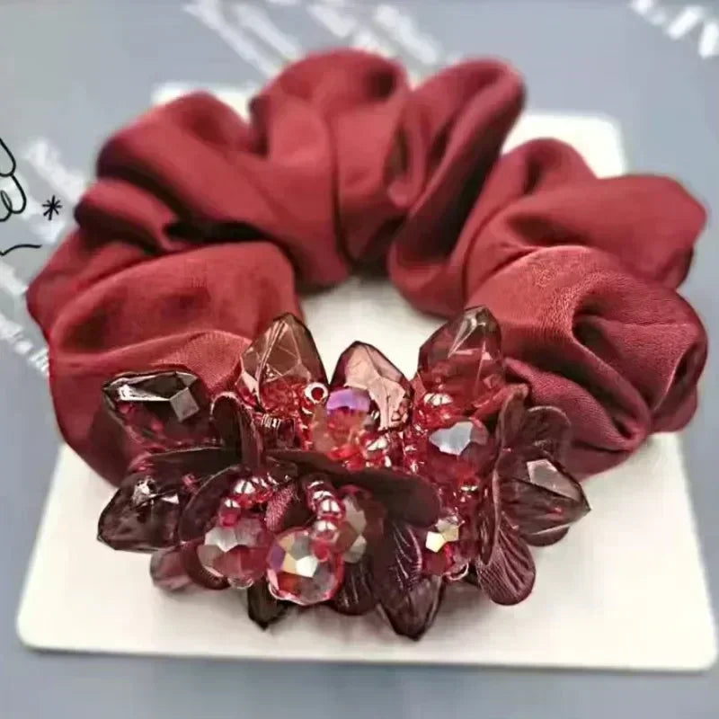 Chouchou Dentelle Nœud Fantaisie - Élastique Cheveux Femme Fille Haute... | MDN Store