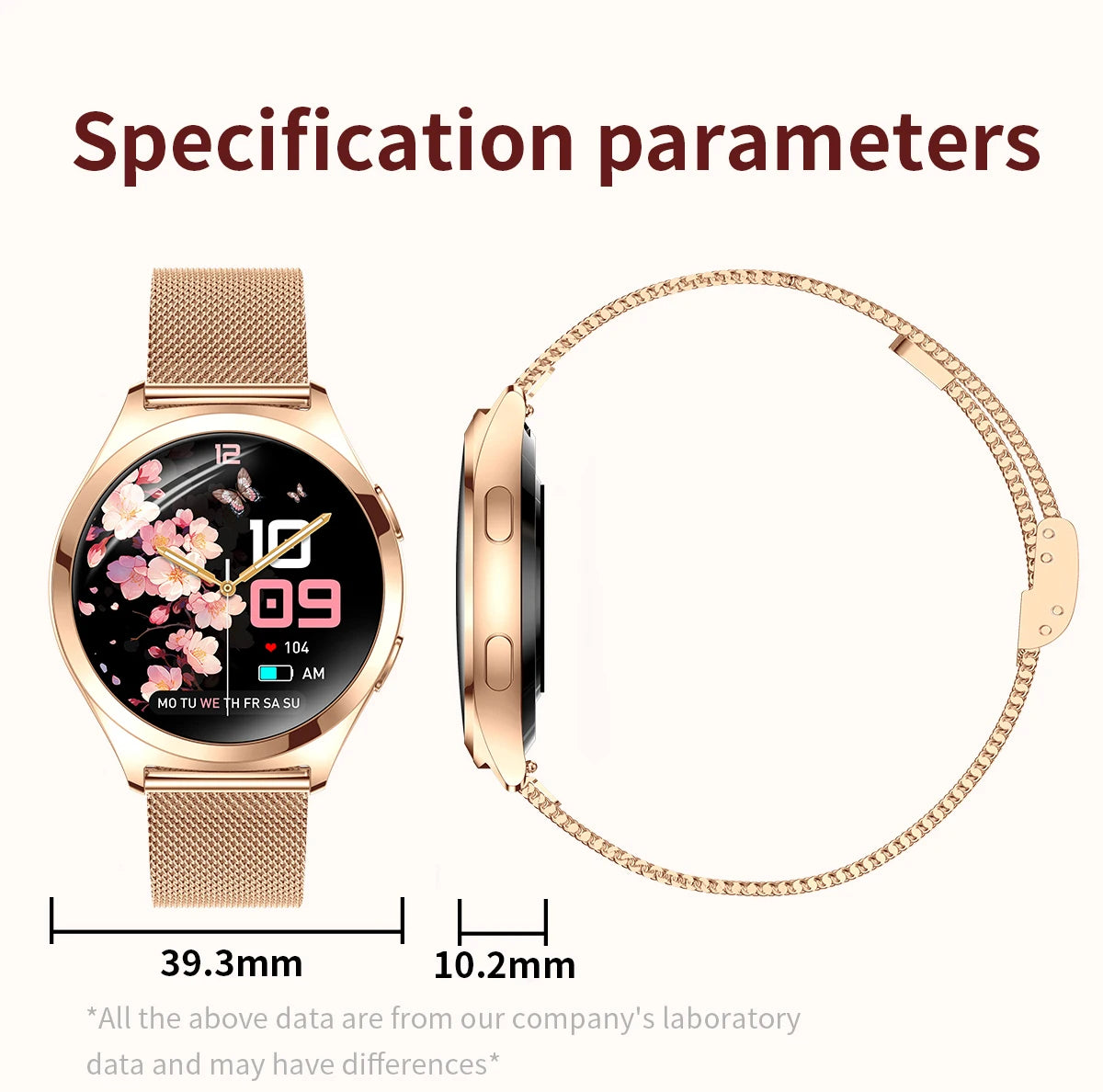 Montre Connectée Femme Luxe 1.27" Boussole IP68 | MDN Store