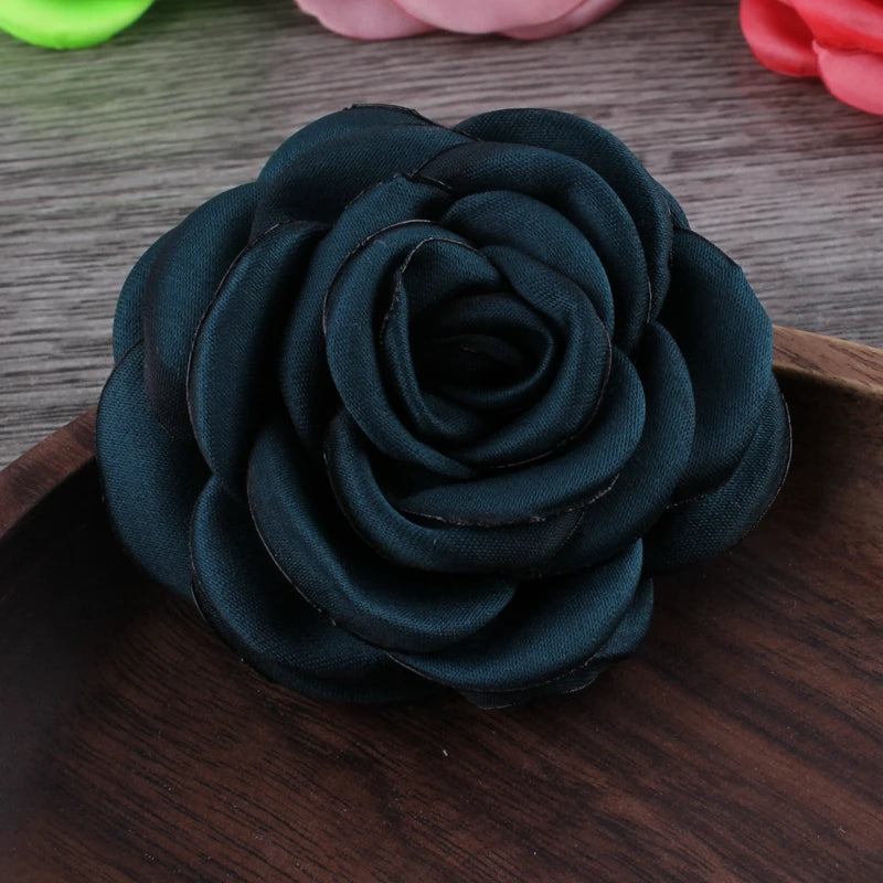 Lot de 10 Fleurs en Satin 6cm - Accessoires Cheveux Mariage | MDN Store