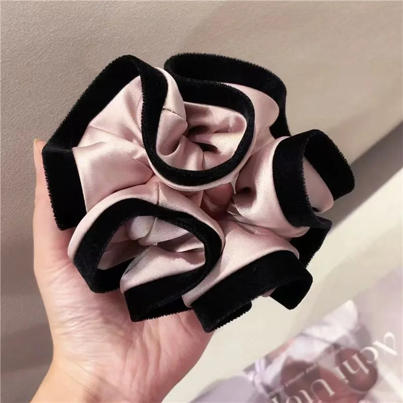 Chouchou Satin Velours Fleur | MDN Store