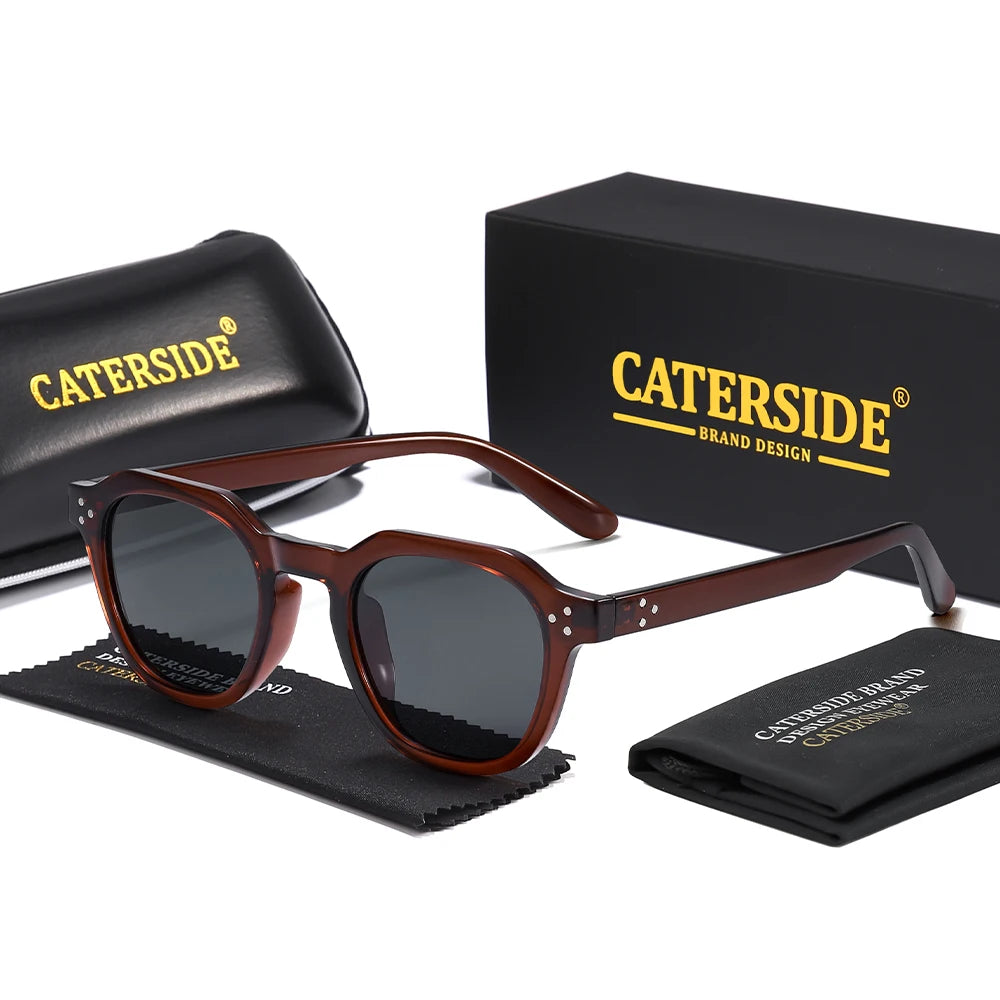 CATERSIDE Lunettes de Soleil Polarisées Rétro Femme Monture TR90 Ultra-Légère UV400 | MDN Store 25