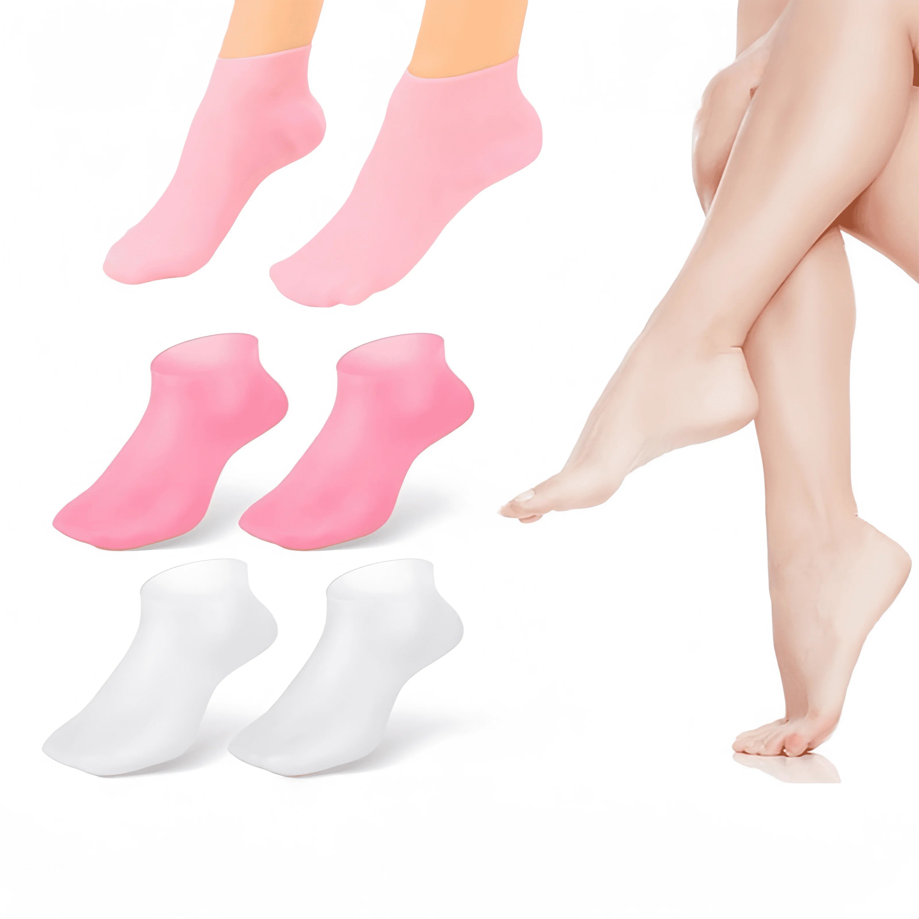 Chaussettes Hydratantes Silicone - Pieds Secs & Talons Craquelés Femme | MDN Store 25