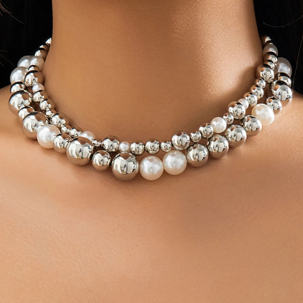 Collier Multi-Rangs Perles Colorées Bohème | MDN