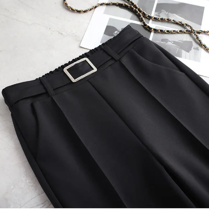 Pantalon Évasé Taille Haute Diamants | MDN Store