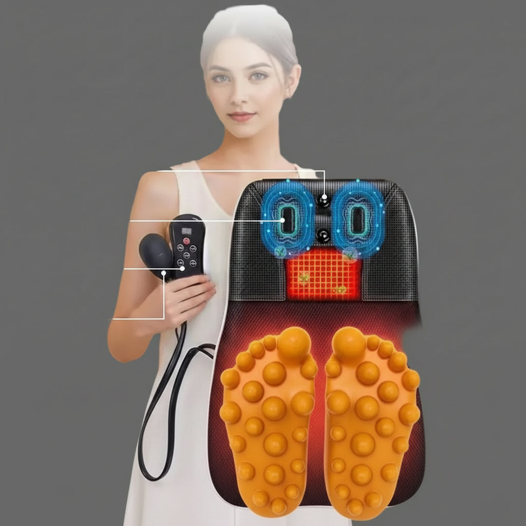 Masseur Cervical Électrique Shiatsu Chauffant Nuque Épaules | MDN Store