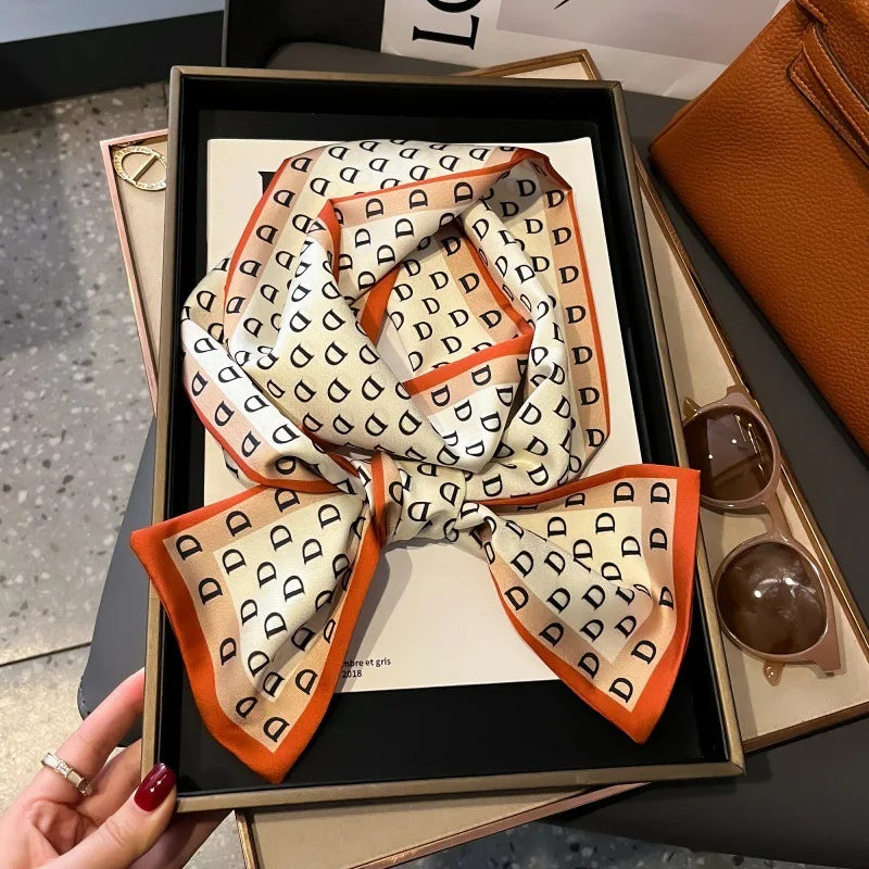 Foulard Soie Long Étroit Femme Cravate | MDN Store