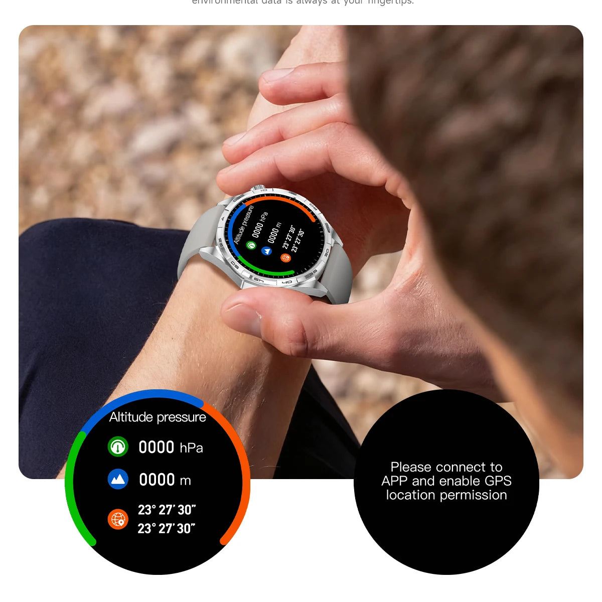Montre Connectée GPS 1.5" NFC Boussole IP68 | MDN