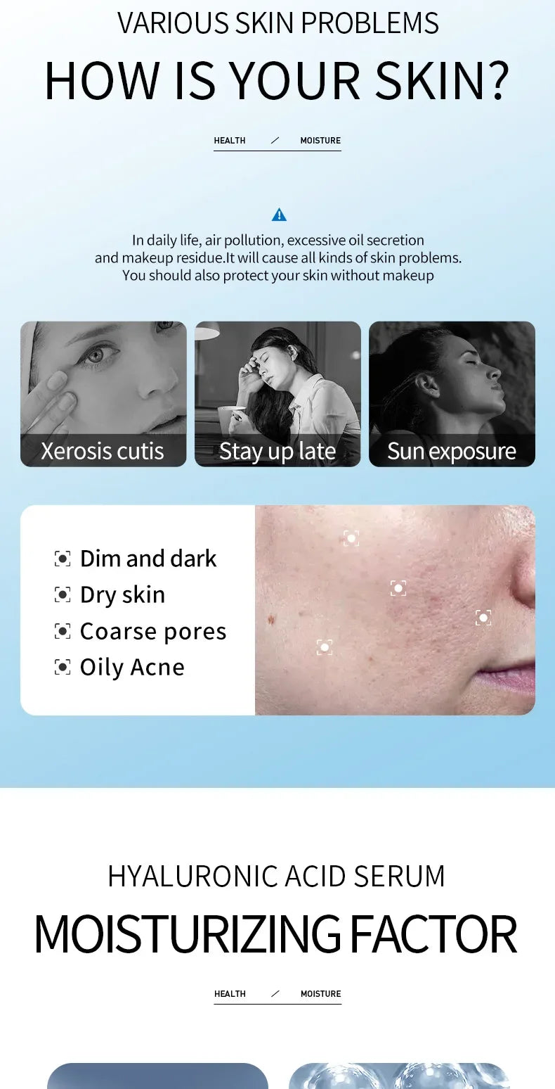 Sérum Visage Acide Hyaluronique Essence Aqua Anti-Rides | MDN