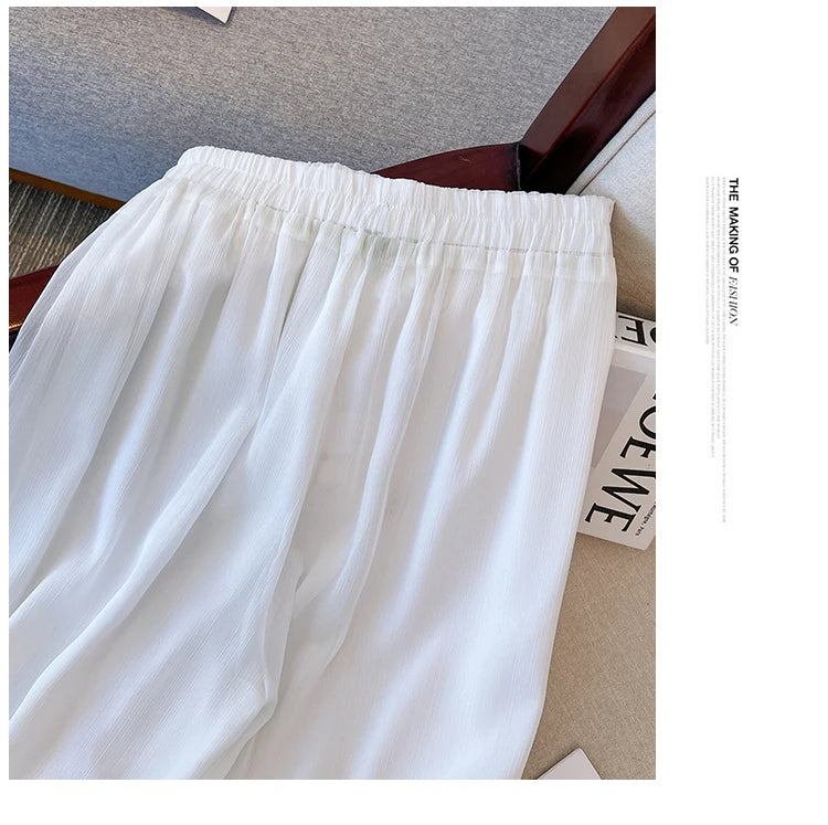 Pantalon Jupe Mousseline Brodé Femme | MDN Store
