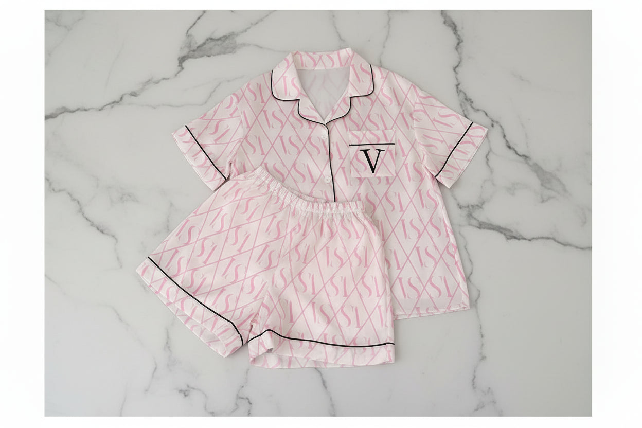 Pyjama Soie Glacée Court Été | MDN