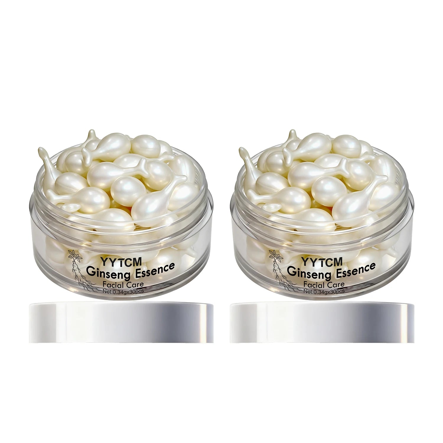 Capsules Ginseng Hydratantes Squalane Niacinamide Vitamine E Rétinol | MDN Store 25