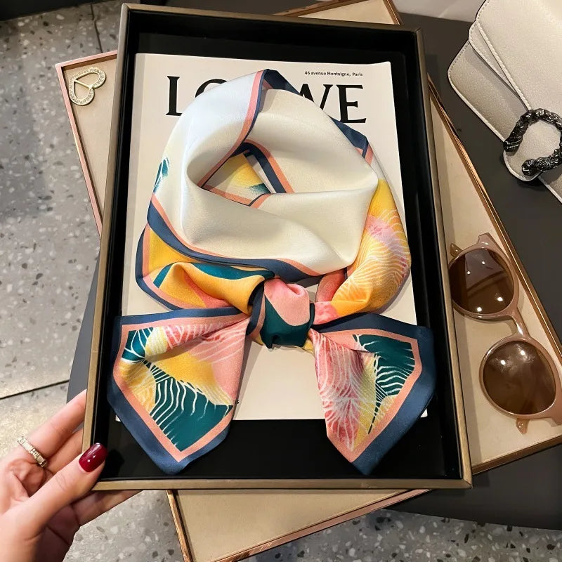 Foulard Soie Long Étroit Femme Cravate | MDN Store