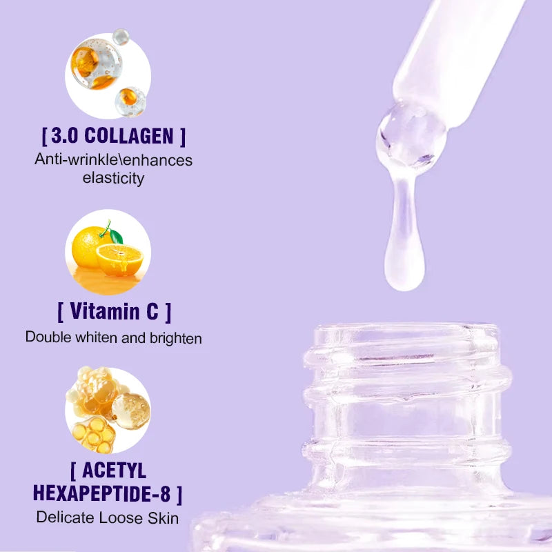 Sérum Visage Collagène Acide Hyaluronique Anti-Rides Éclaircissant | MDN