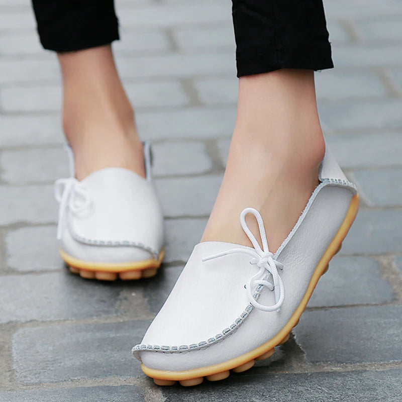 Ballerines Cuir Nœud Papillon Grande Taille | MDN Store