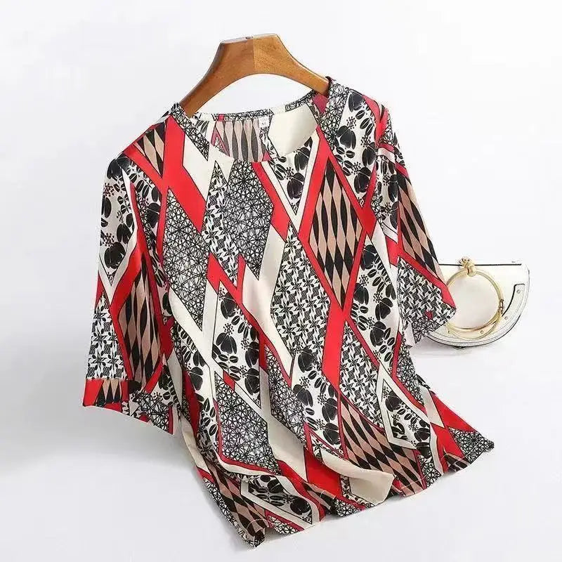 Blouse Fleurie Femme Manches Chauve-Souris Grande Taille | MDN Store 25