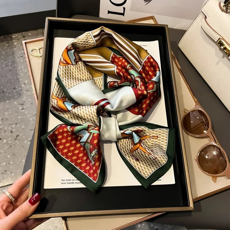 Foulard Soie Long Étroit Femme Cravate | MDN Store