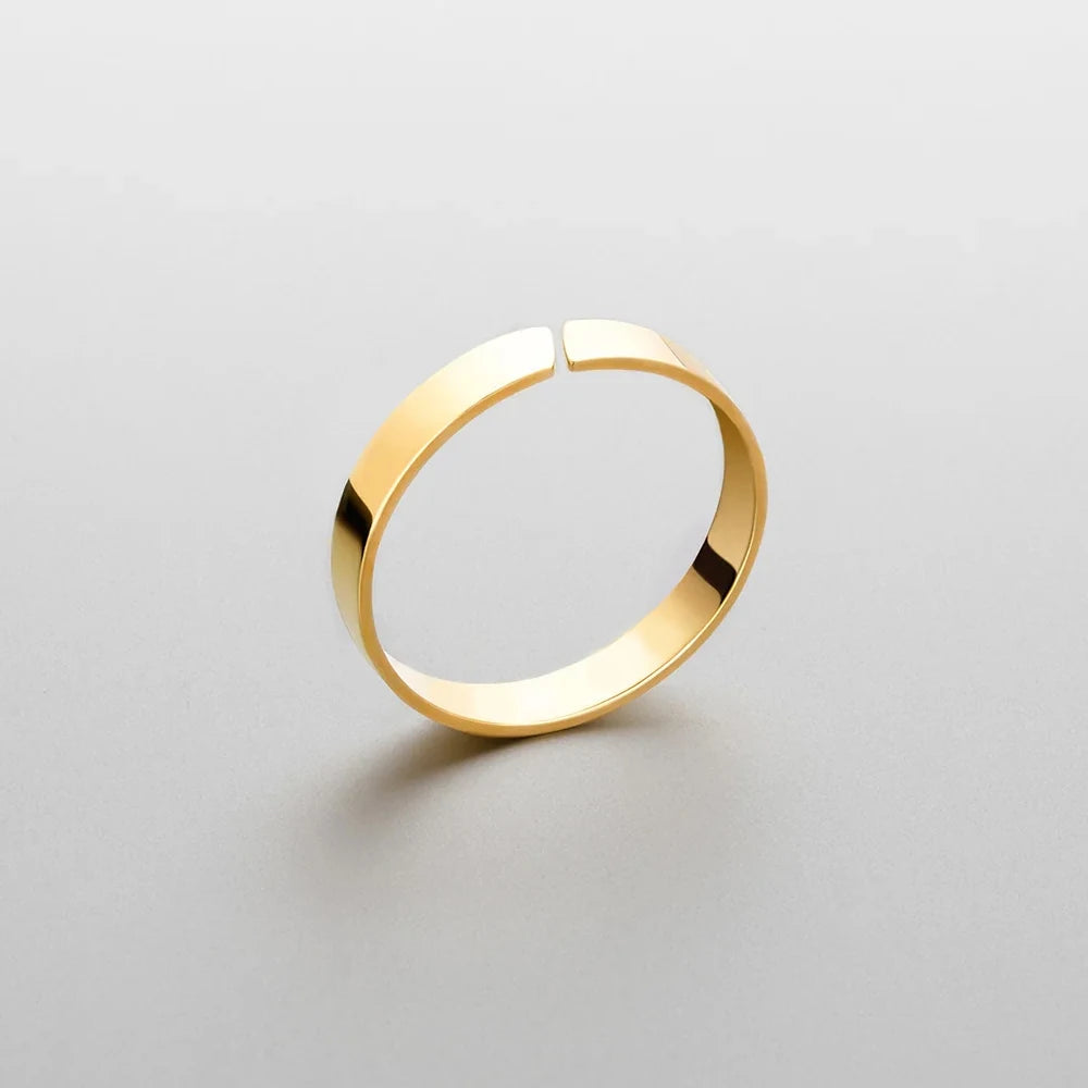Bague Simple Acier Inoxydable Unisexe Minimaliste Personnalisée | MDN Store