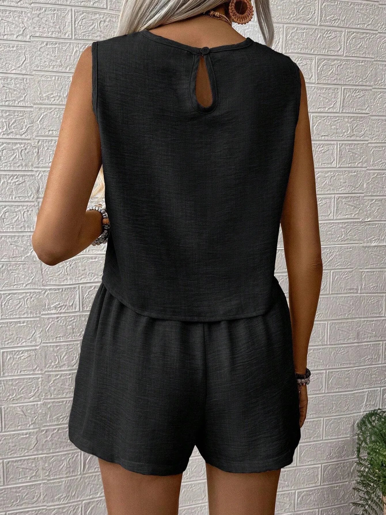 Ensemble Haut et Short Femme Sans Manches Casual | MDN Store 25